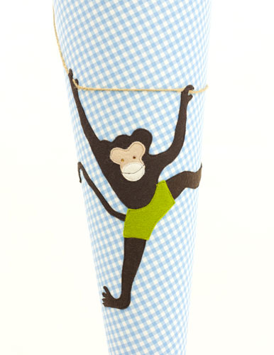 schultüte mit affenmotiv   